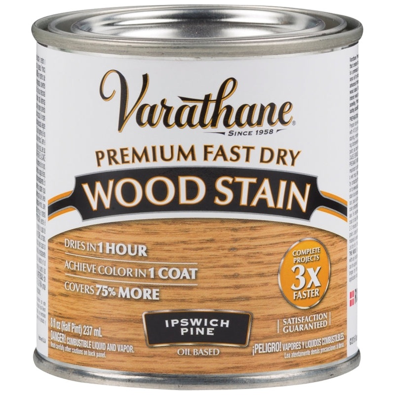 Varathane 262031 Wood Stain, Ipswich Pine, Liquid, 0.5 pt, Can
