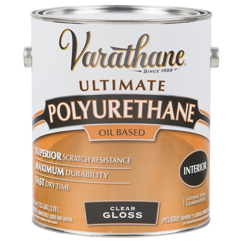 Varathane 9031 Polyurethane, Gloss, Liquid, Clear, 1 gal, Can, Pack of 2