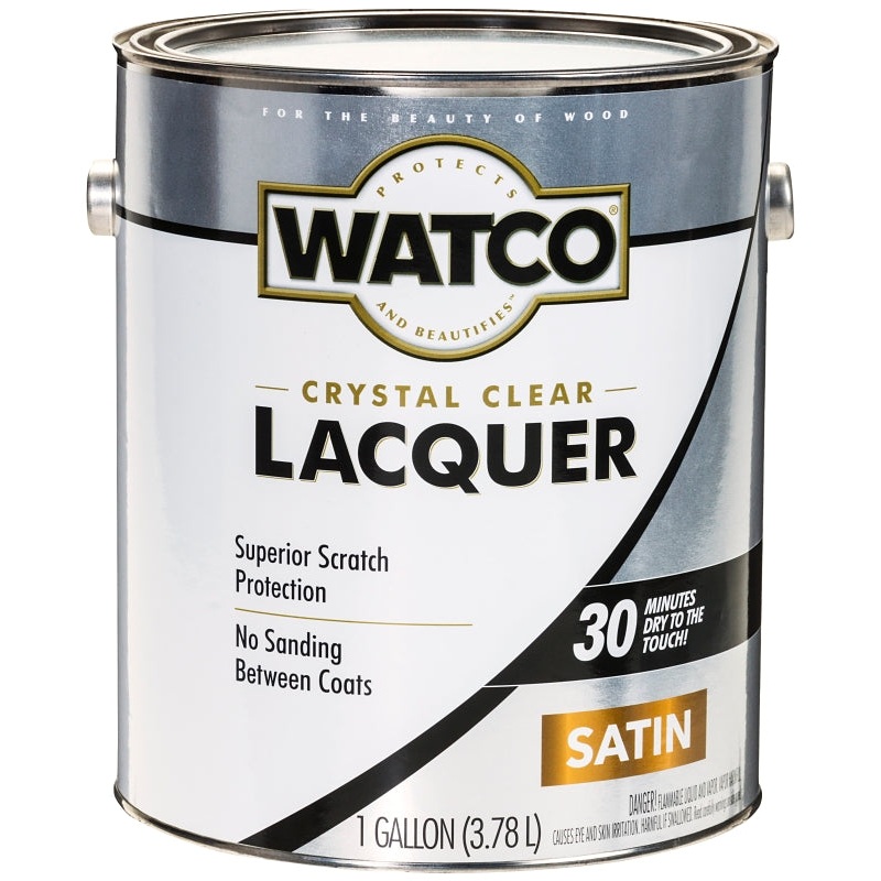 WATCO 63231 Lacquer, Liquid, Clear, 1 gal, Can, Pack of 2