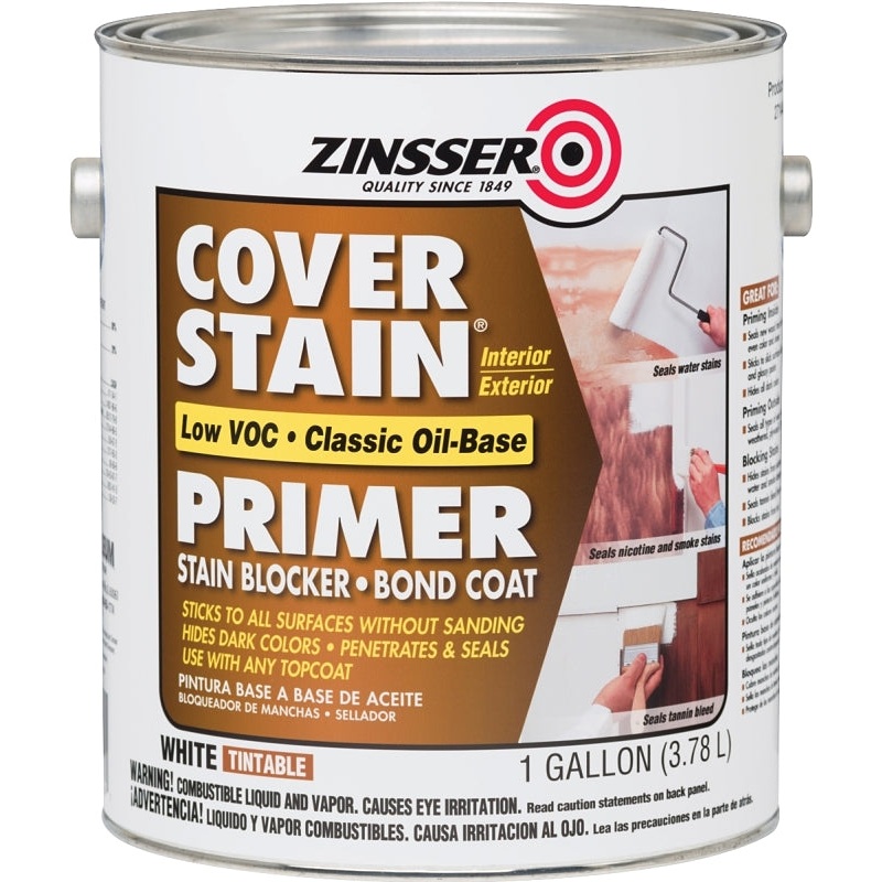 Zinsser 271448 Primer, Flat, White, 1 gal, Pack of 2