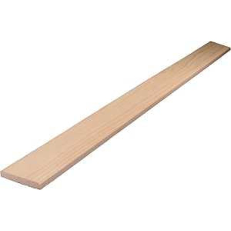 ALEXANDRIA Moulding WM970-20096C1 Panel Strip, 96 in L, 2 in W, Pine Wood, Pack of 4