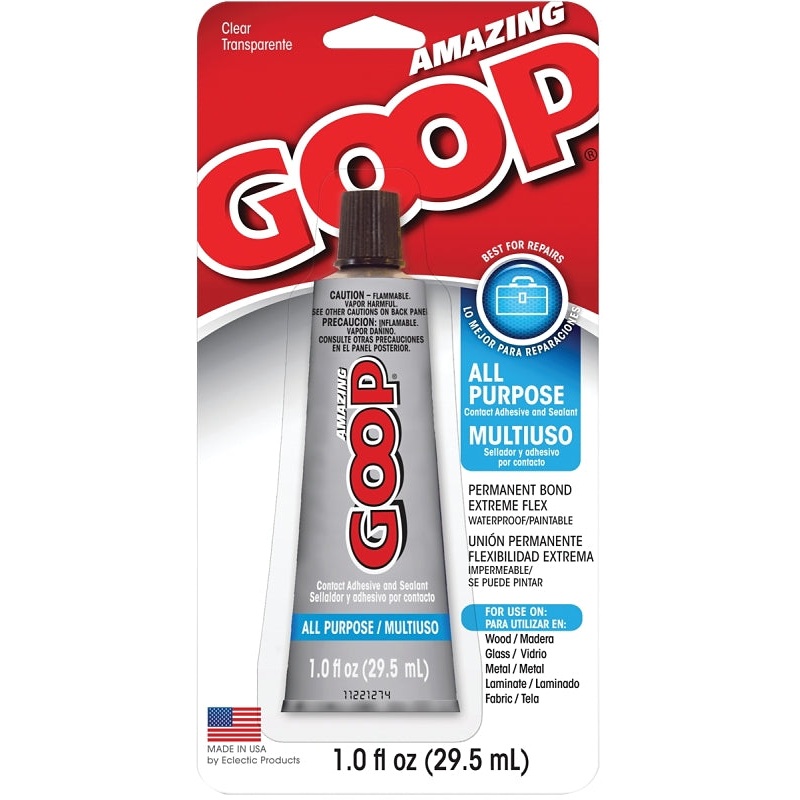 Amazing Goop 140231 Adhesive, Liquid, Clear, 1 oz, Tube