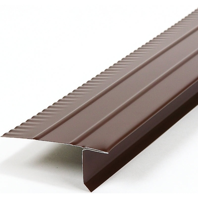 Amerimax 5701419120 Roof Edge, 10 ft L, Steel, Brown, Pack of 25