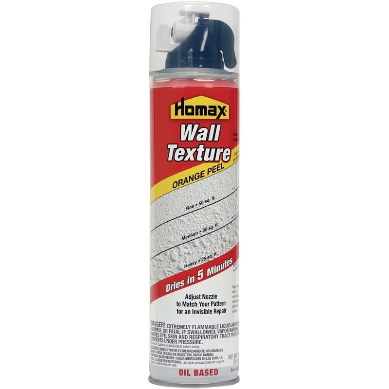 Homax 4050-06 Wall Texture, Liquid, Pungent Hydrocarbon, White, 10 oz