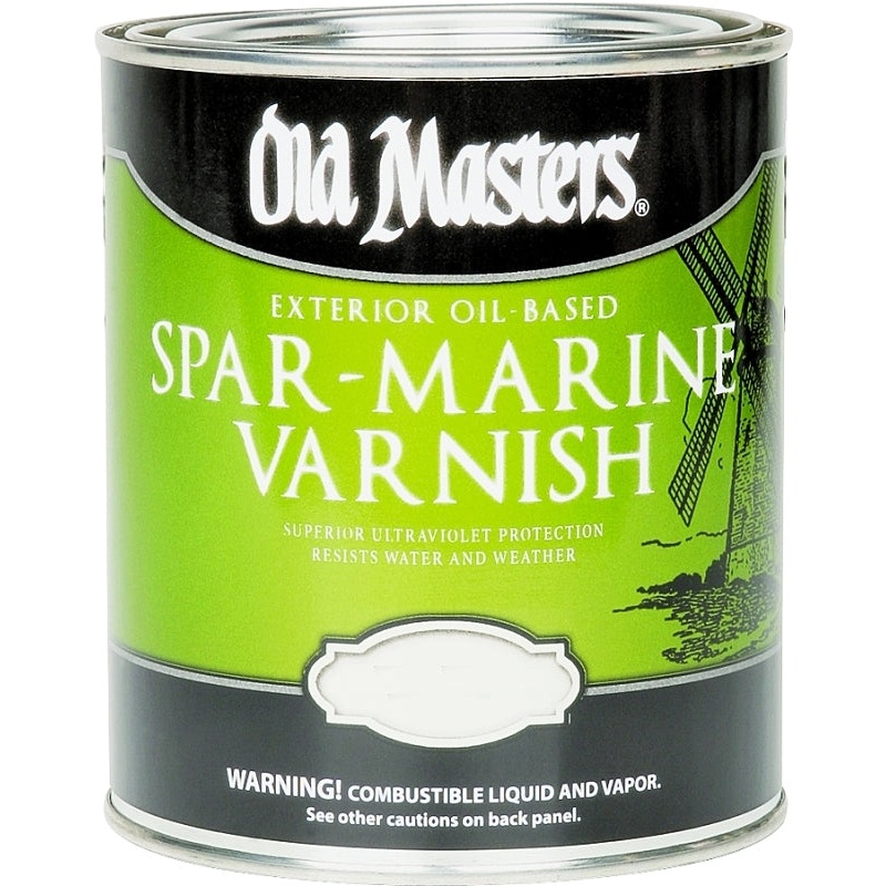 Old Masters 92501 Spar Marine Varnish, Semi-Gloss, Liquid, 1 gal, Pail, Pack of 2
