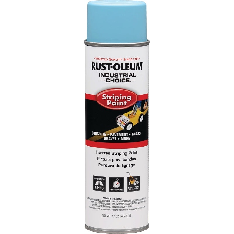 Rust-Oleum 1627838 Inverted Marking Spray Paint, Flat/Matte, Blue, 18 oz, Can