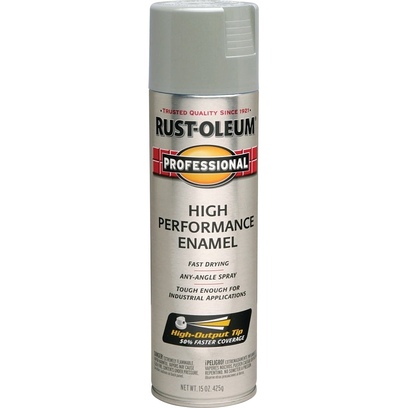 Rust-Oleum 7581838 Enamel Spray Paint, Gloss, Light Machine Gray, 15 oz, Can