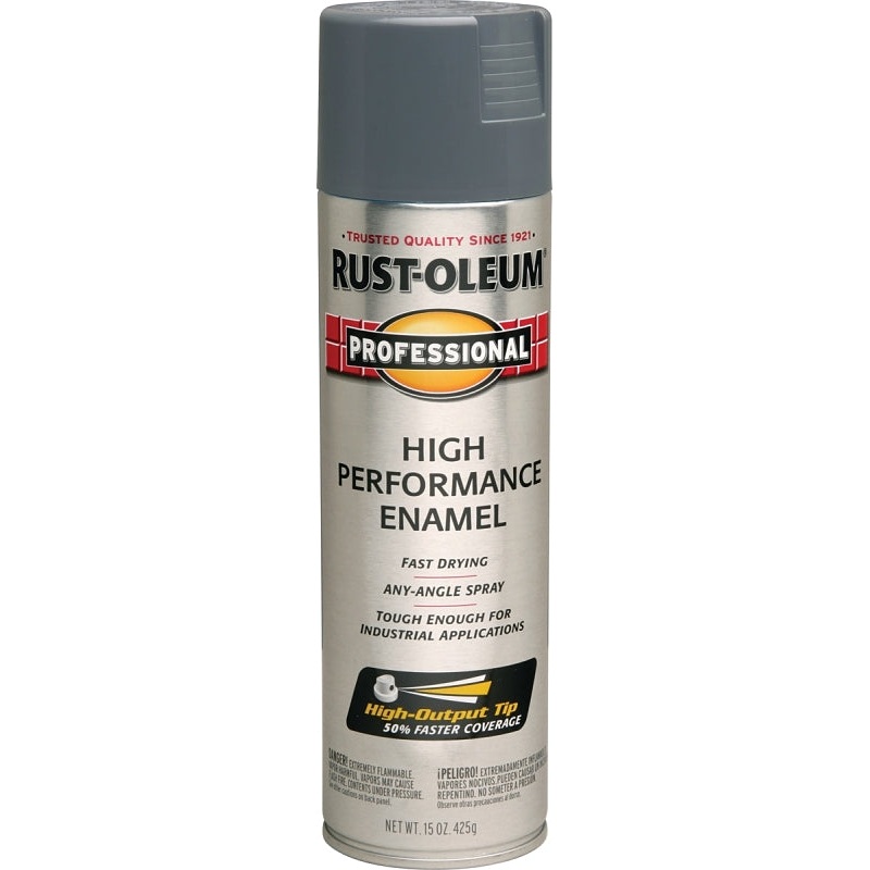 Rust-Oleum 7587838 Enamel Spray Paint, Gloss, Dark Machine Gray, 15 oz, Can