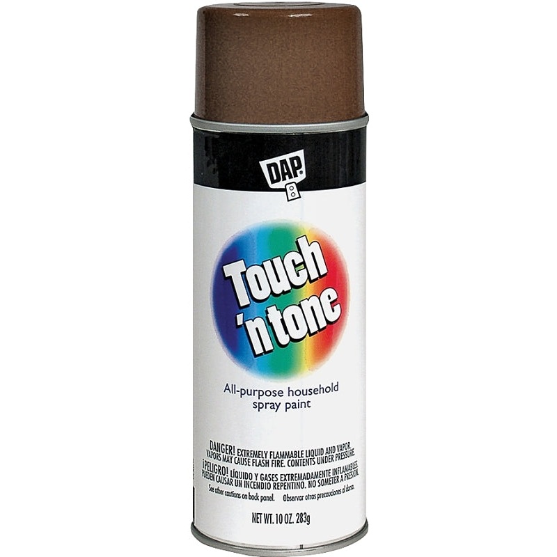 Touch ‘N Tone 55277830 Spray Paint, Gloss, Leather Brown, 10 oz, Can