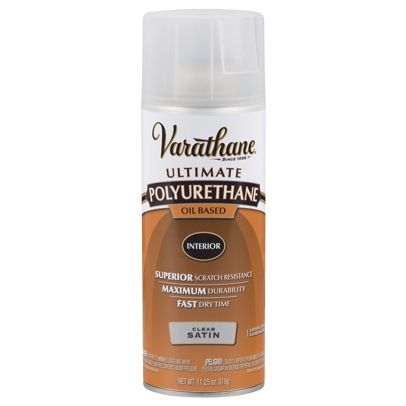 Varathane 9181 Polyurethane, Liquid, Clear, 11.25 oz, Aerosol Can
