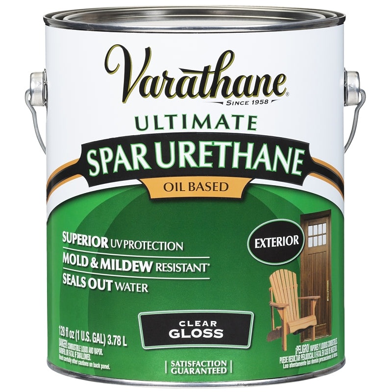 Varathane 9231 Spar Urethane Paint, Gloss, Liquid, Clear, 1 gal, Can, Pack of 2