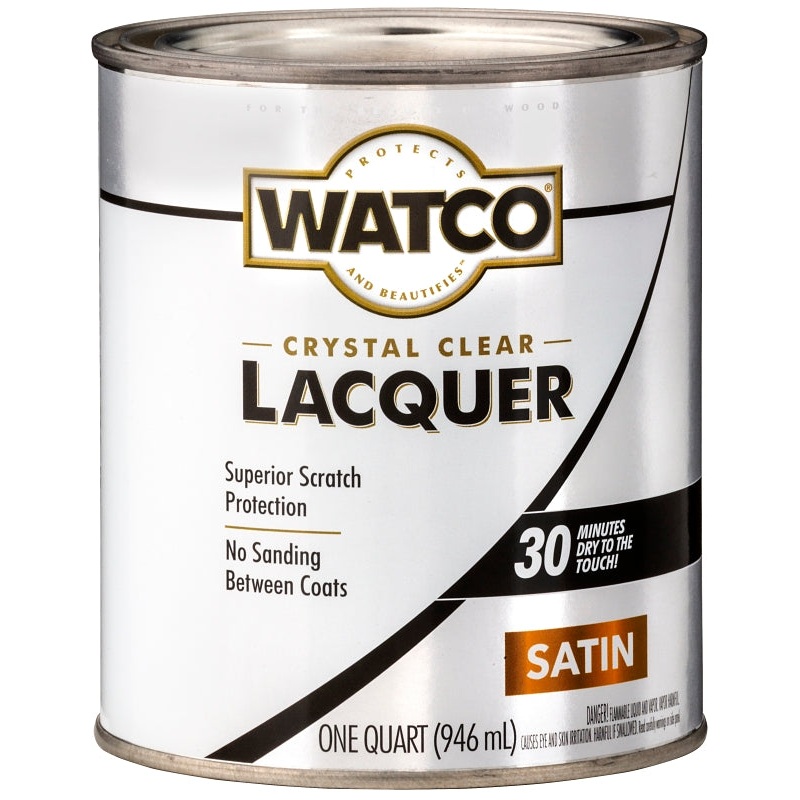 WATCO 63241 Lacquer, Liquid, Clear, 1 qt, Can