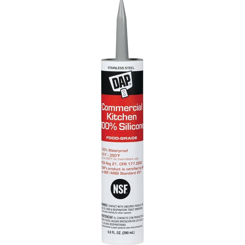 DAP 08660 Silicone Sealant, -75 to 350 deg F, 9.8 oz Cartridge