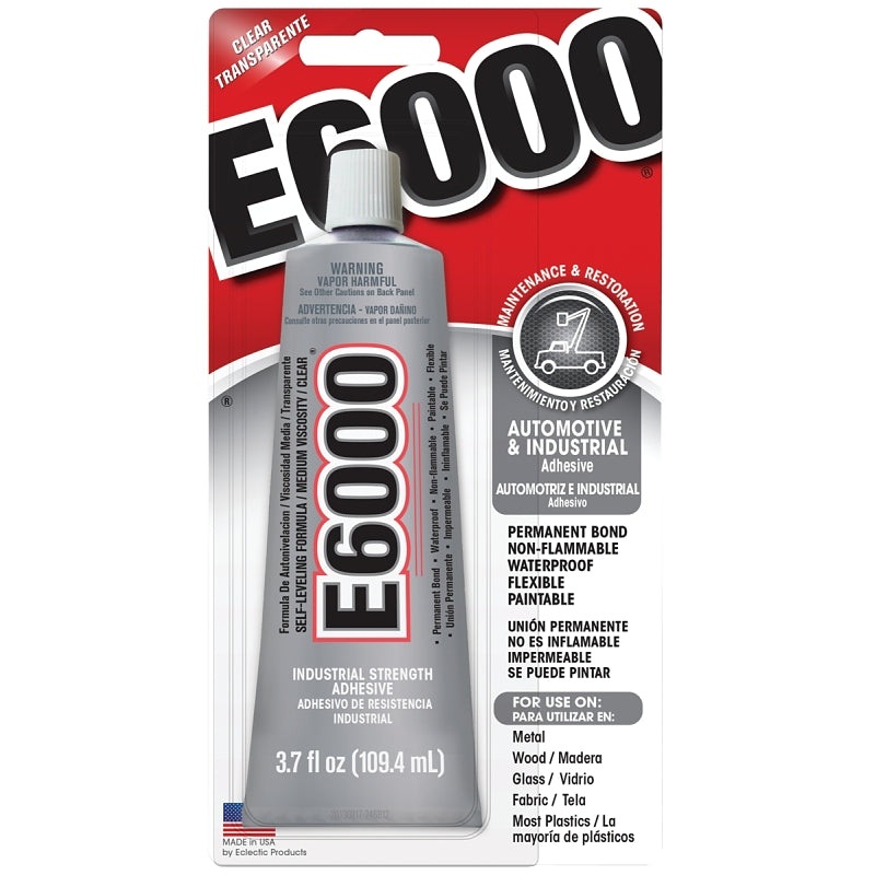 E6000 800622 Craft Adhesive, Clear, 3.7 oz Tube