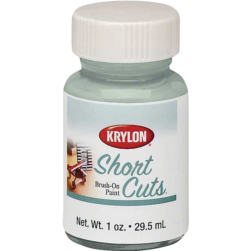 Krylon KSCB004 Craft Enamel Paint, High-Gloss, Chrome, 1 oz, Bottle, Pack of 6