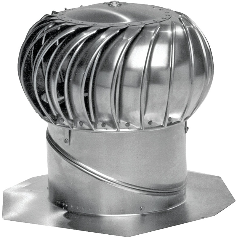 Lomanco Whirlybird BIB14 Turbine Ventilator, Mill, 14 in Dia Throat, Aluminum