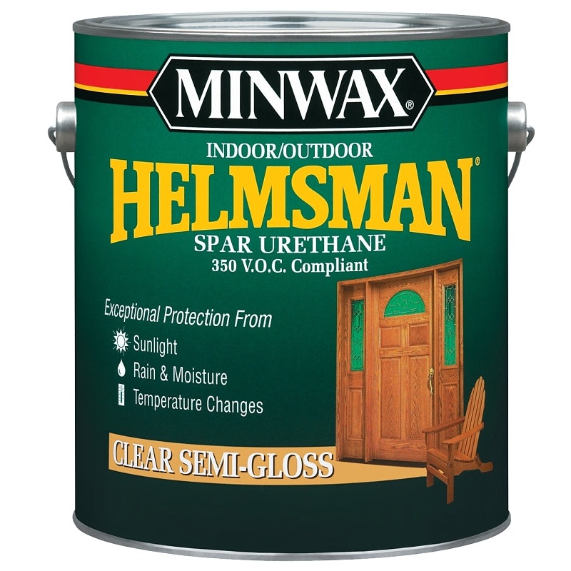 Minwax 132250000 Spar Varnish, Oil, 125 sq-ft/qt Coverage Area, Semi-Gloss, Liquid, 1 gal Pail, Pack of 2