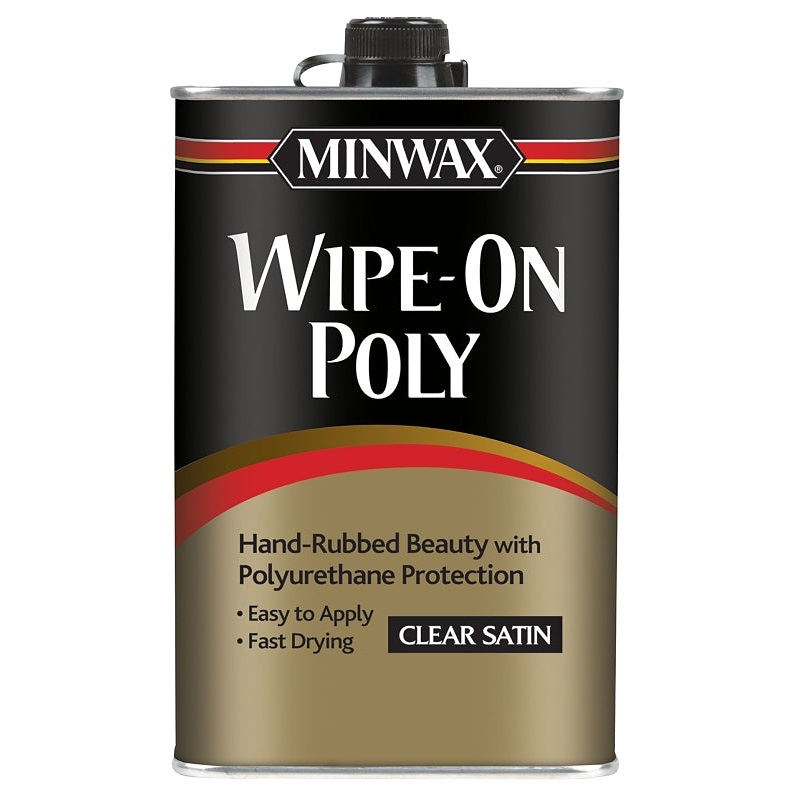 Minwax 60910000 Polyurethane, Oil Base, Clear, Liquid, 1 qt Can, 0.84 Specific Gravity