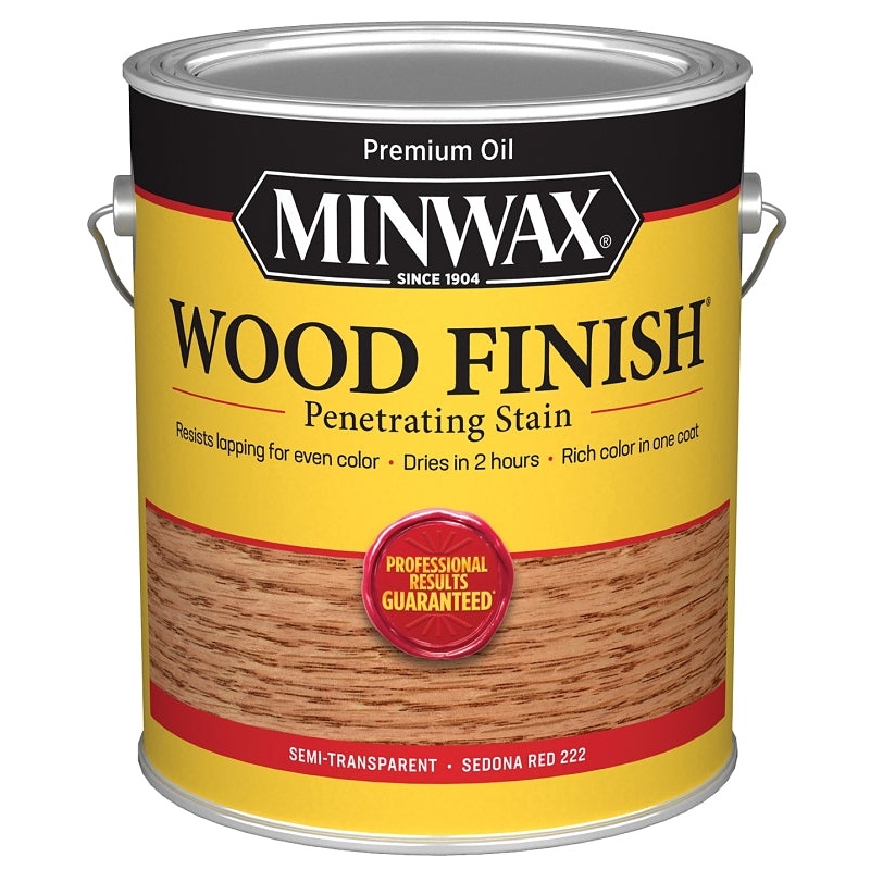 Minwax 710430000 Wood Stain, Oil Base, Sedona Red, Liquid, 1 gal, Pack of 2