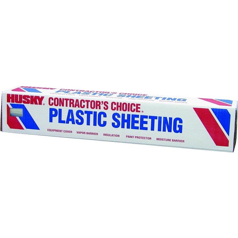Poly-America CF1020C Painter’s Sheeting, 100 ft L, 20 ft W, Clear