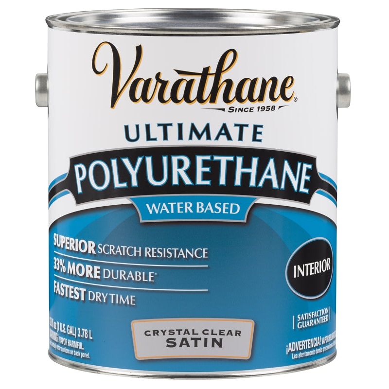 Rust-Oleum 200231 Polyurethane, Liquid, Crystal Clear, 1 gal, Can
