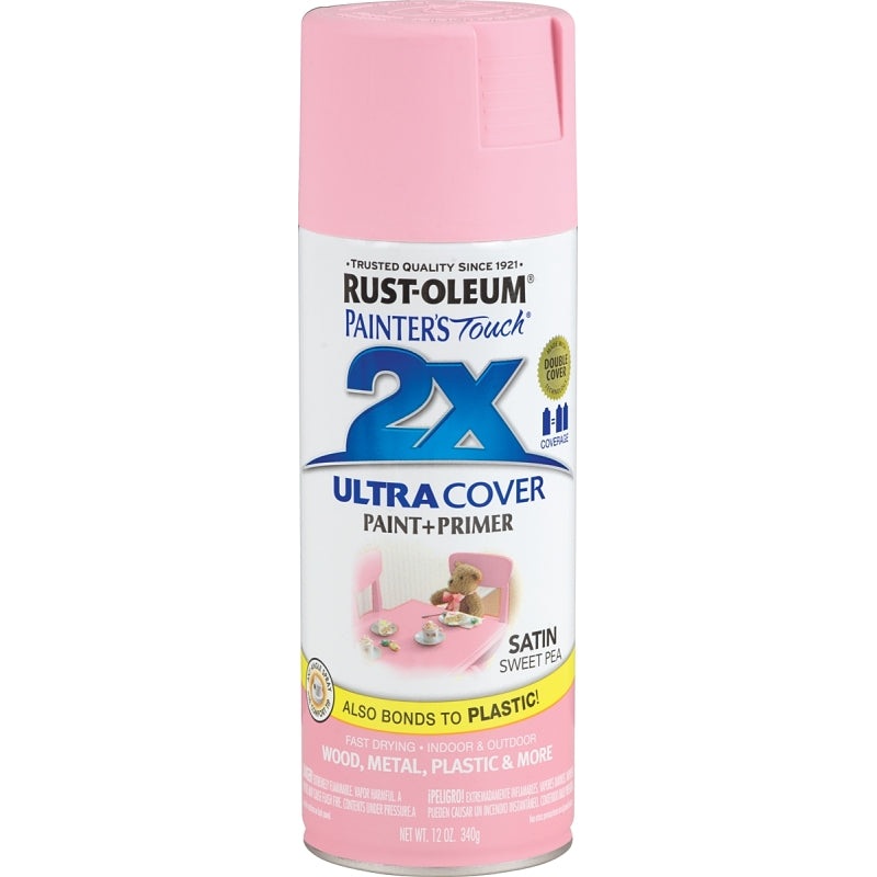 Rust-Oleum 249063 Spray Paint, Satin, Sweet Pea, 12 oz, Can