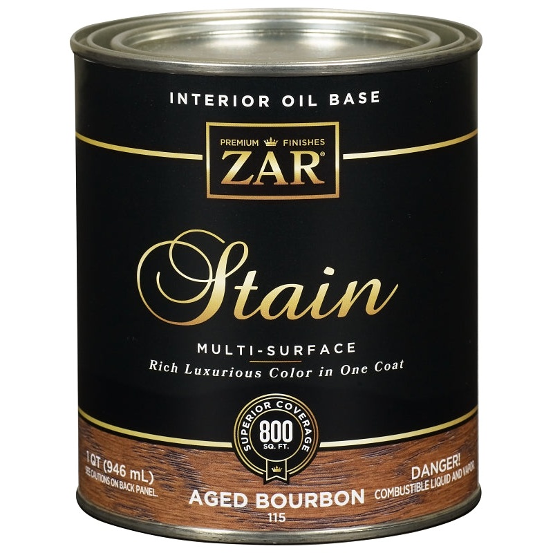ZAR 11512 Wood Stain, Modern Walnut, Liquid, 1 qt, Can