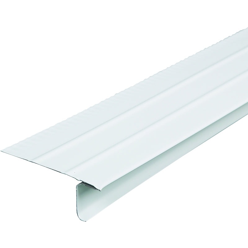 Amerimax 5509900120 Roof Edge, 10 ft L, 2-7/16 in W, 1 in H, Aluminum, White, Pack of 50