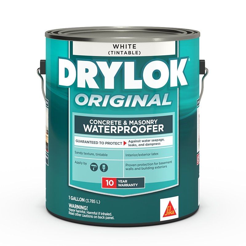 Drylok 27513 Masonry Waterproofer, White, Liquid, 1 gal Pail, Pack of 2