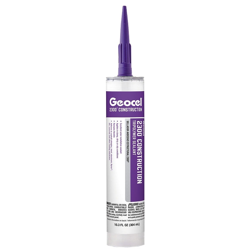 Geocel 2300 Series GC66917 Construction Tripolymer Sealant, Terra, 10.3 fl-oz Cartridge, Pack of 24