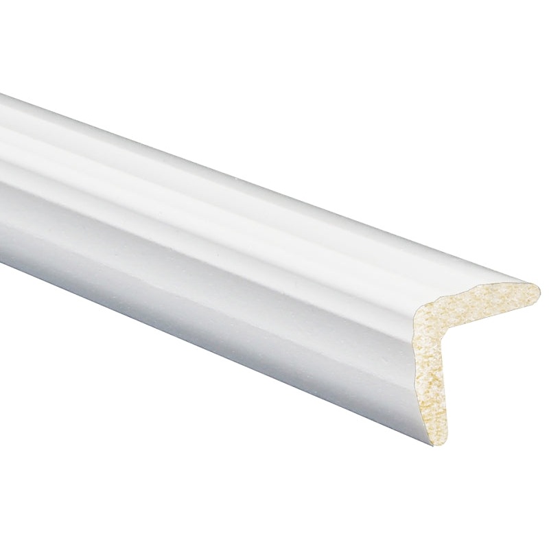 Inteplast Group 206 52060800032 Outside Corner Moulding, 8 ft L, 15/16 in W, Polystyrene, Crystal White, Pack of 15