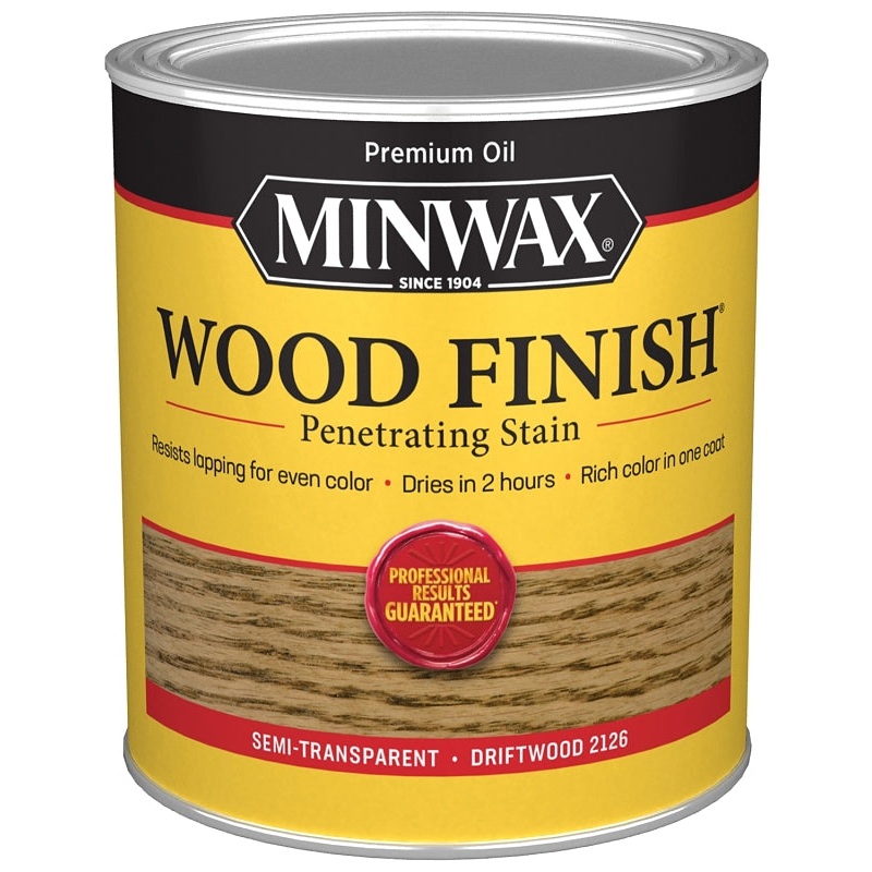 Minwax Wood Finish 70011444 Wood Stain, Driftwood, Liquid, 1 qt, Can