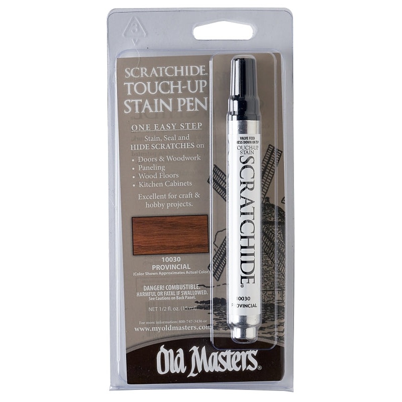 Old Masters Scratchide 10030 Touch-Up Stain Pen, Provincial, Works on: Wood