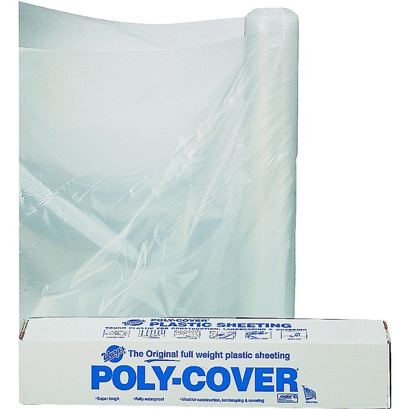 Orgill Poly 4X40-C Poly Film, 100 ft L, 40 ft W, Clear