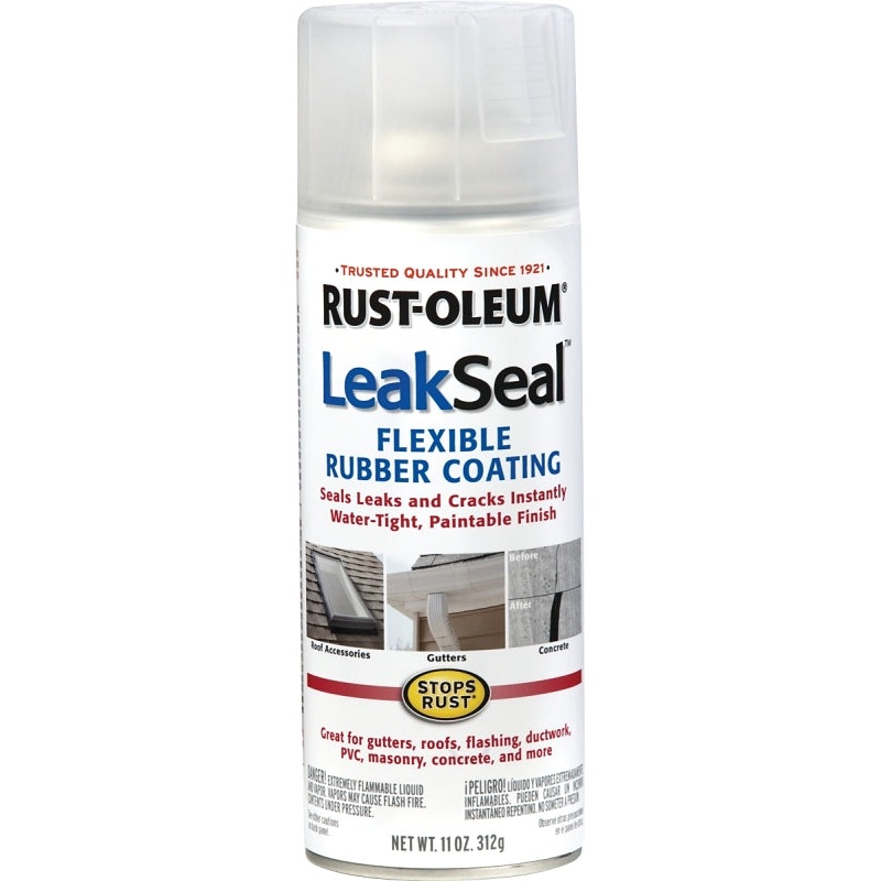 Rust-Oleum 265495 Rubberized Spray Coating, Clear, 11 oz, Can