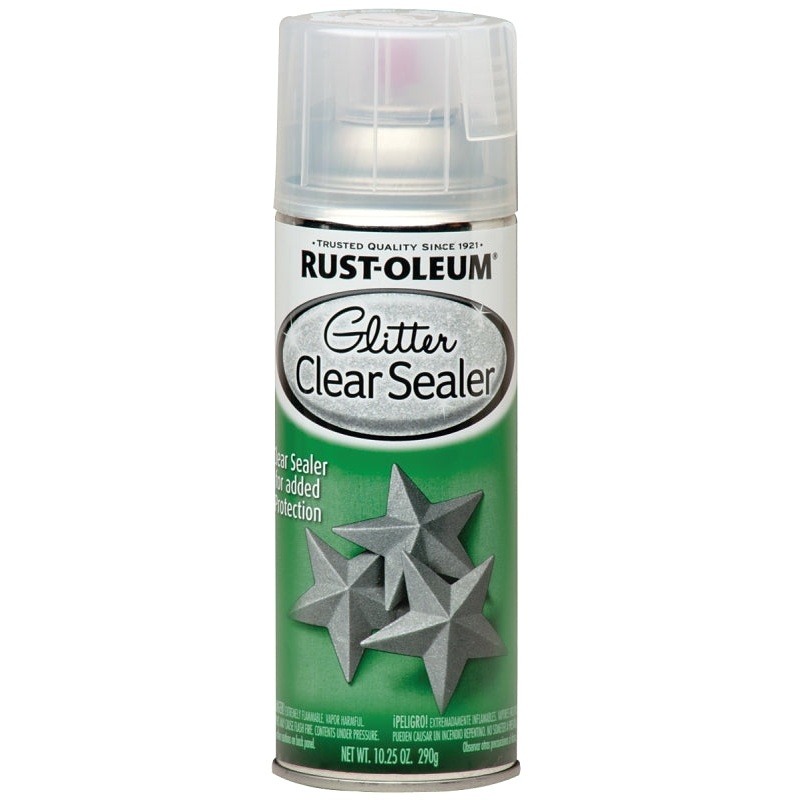 Rust-Oleum 267736 Glitter Spray Paint, Clear, 10.25 oz, Can