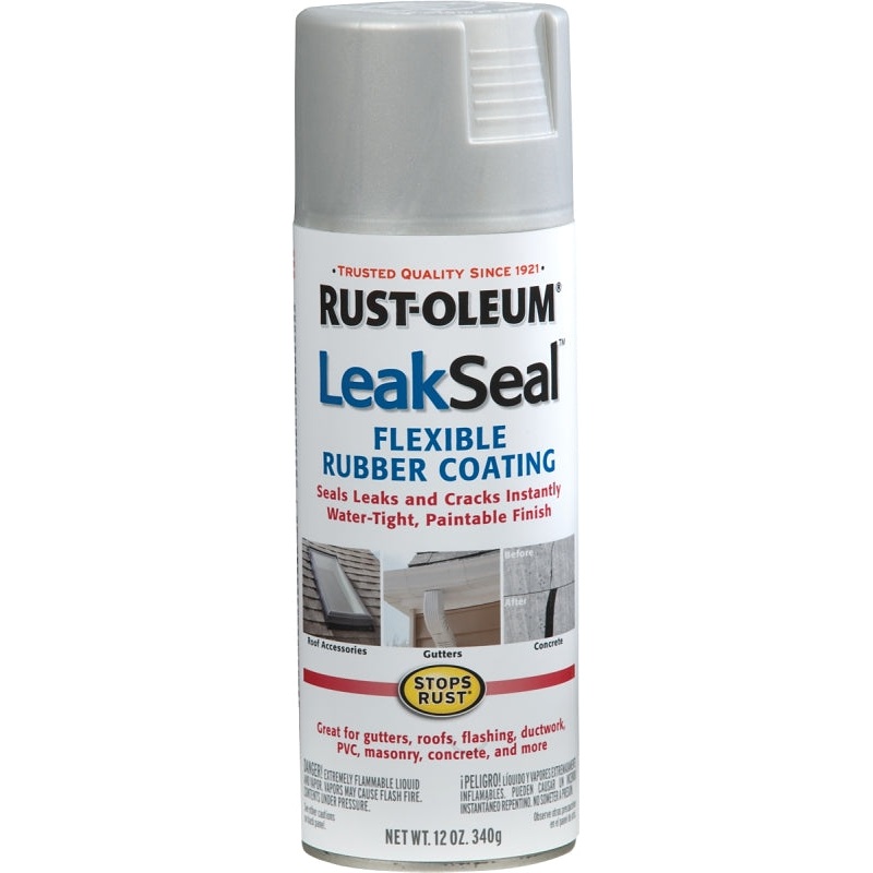 Rust-Oleum 267972 Rubberized Spray Coating, Aluminum, 12 oz, Can