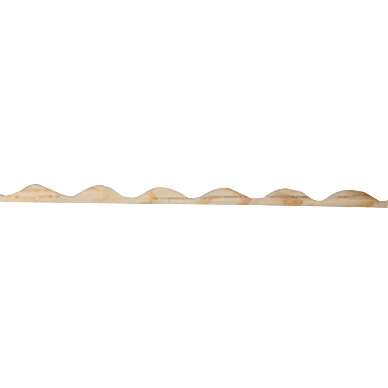 Tuftex 2220 Round Closure Strip, 8 ft L, Wood, Natural Wood, Horizontal