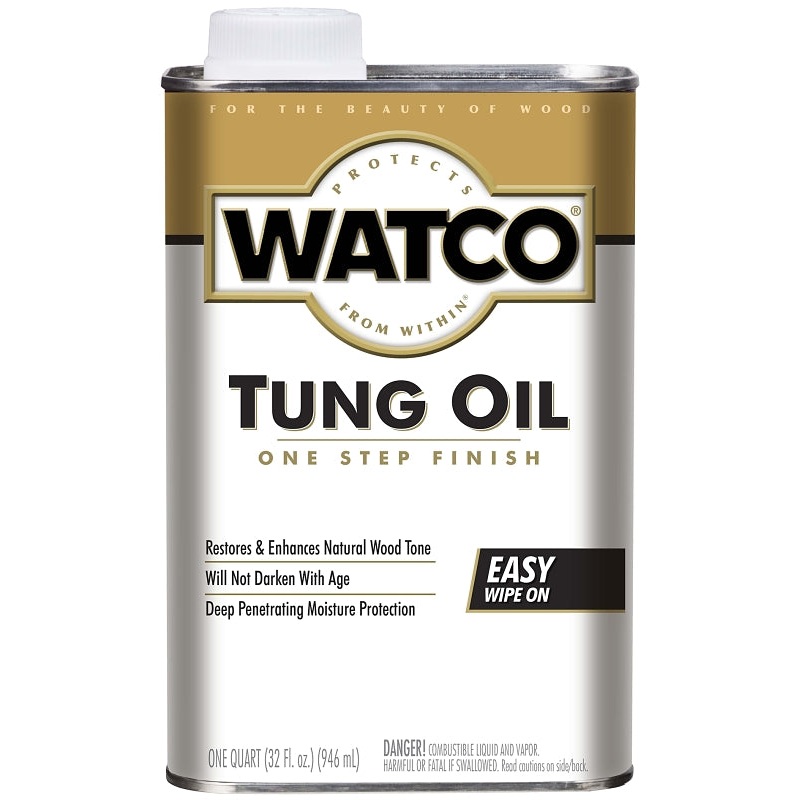 WATCO 266634 Tung Oil, Natural, Liquid, 1 qt, Can