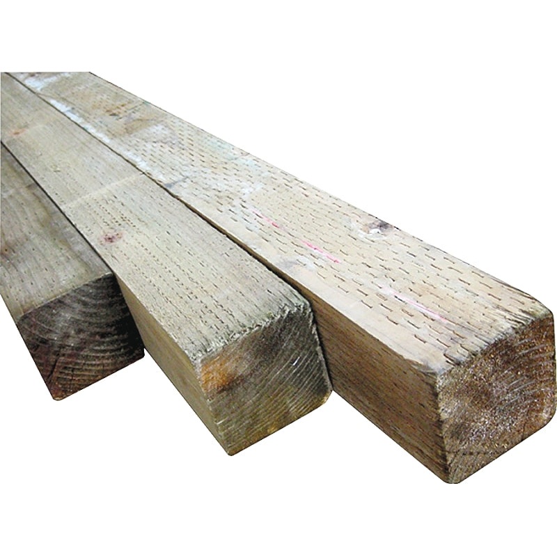 ALEXANDRIA Moulding American Wood 104X4-WS096CT Treated Wood Post, 96 in L Nominal, 4 in W Nominal