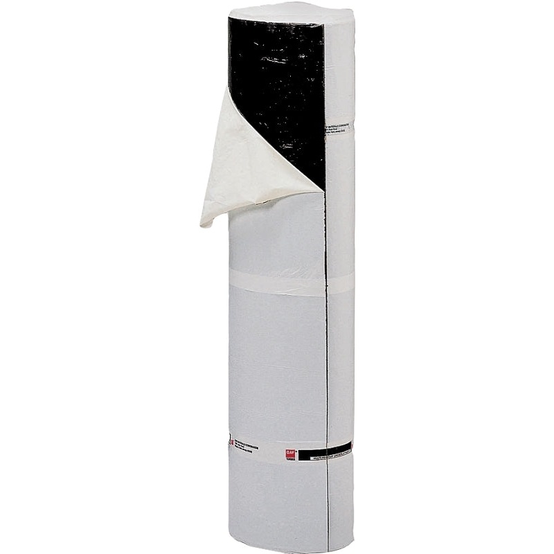 GAF 0912000MV Roofing Leak Barrier, 50 ft L, 36 in W, Fiberglass, Black