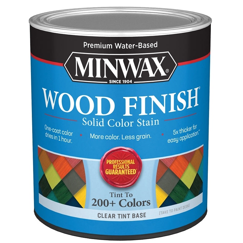 Minwax 117310000 Wood Stain, Solid Stain, Clear Tint, Liquid, 32 fl-oz, Pack of 4