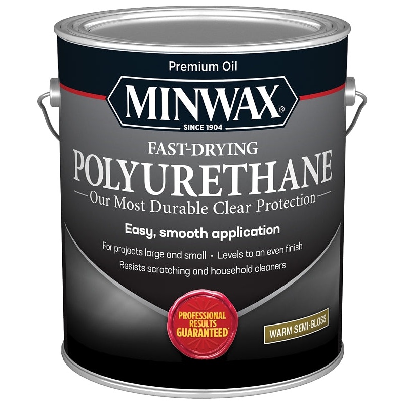 Minwax 71029000 Polyurethane, Oil Base, Clear, Semi-Gloss, Liquid, 1 gal Can, 0.9 Specific Gravity, Pack of 2