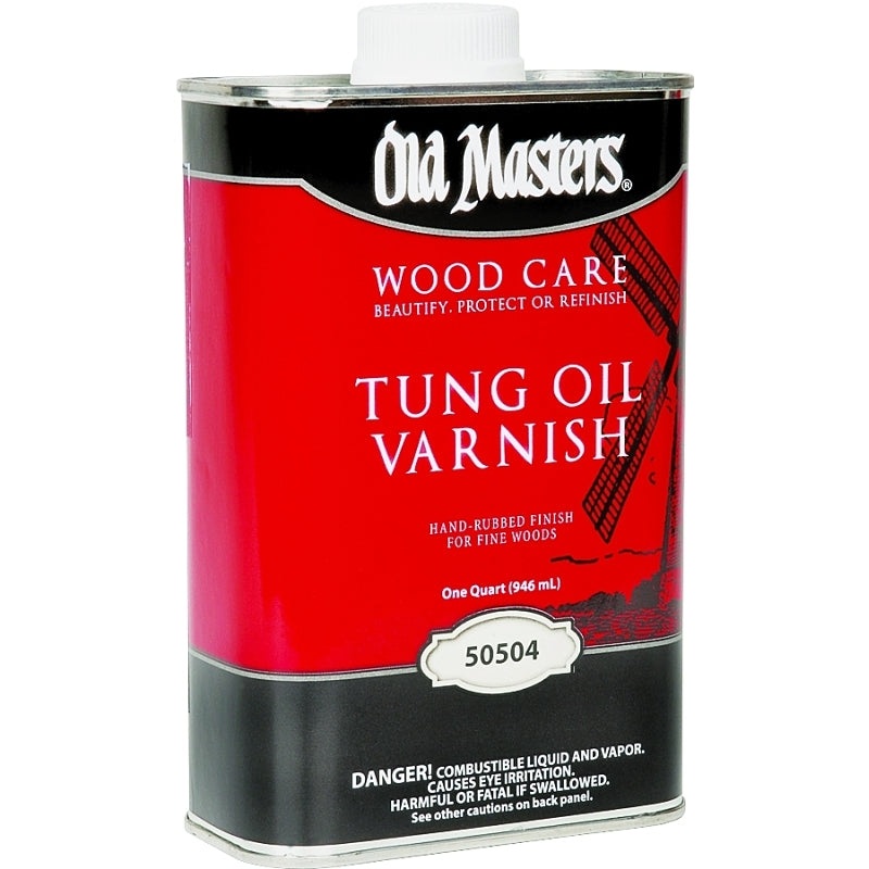 Old Masters 50504 Tung Oil Varnish, Liquid, 1 qt, Can
