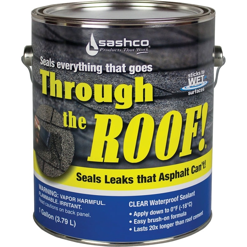 Sashco 14004 Cement and Patching Sealant, Clear, Liquid, 1 gal, Container, Pack of 2