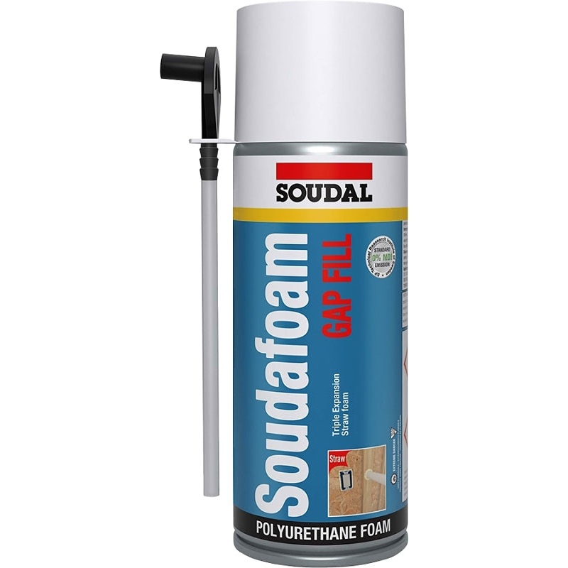 Soudal 463800 High-Expanding Foam Sealant, Champagne, 12 oz