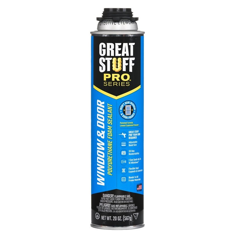 Great Stuff 187273 Foam Sealant, Yellow, 20 oz Can
