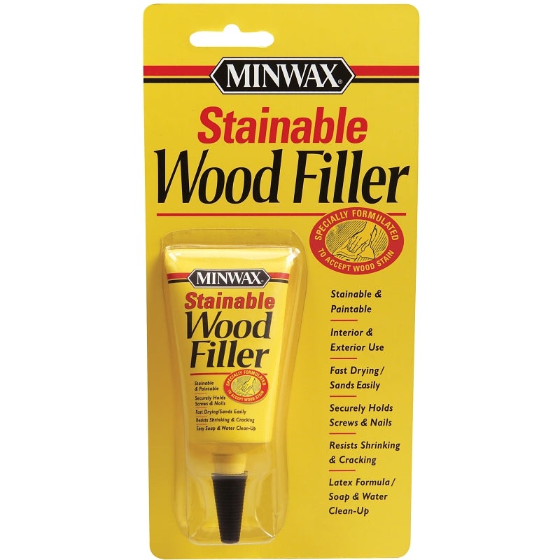 Minwax 42851000 Wood Filler, Solid, Natural, 1 oz Tube, Pack of 6