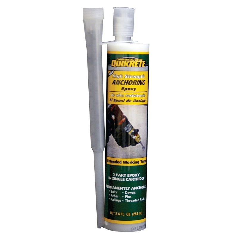 Quikrete 8620-31 Anchoring Epoxy, White, 8.6 oz Cartridge
