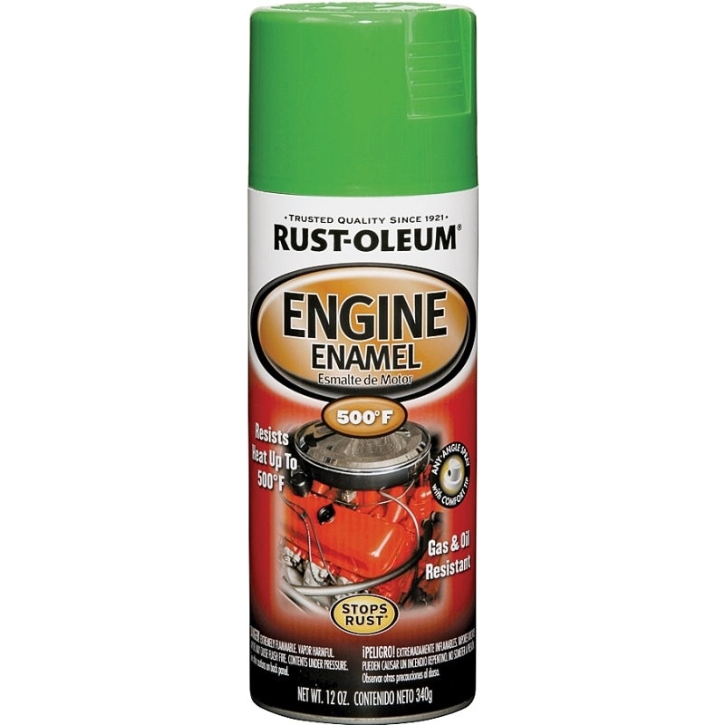 Rust-Oleum 248951 Engine Spray Paint, Grabber Green, 12 oz, Can